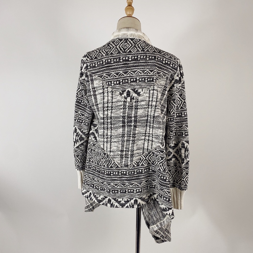 Anthro Tiny Asymmetric Open Front Cardigan Cotton - image 8